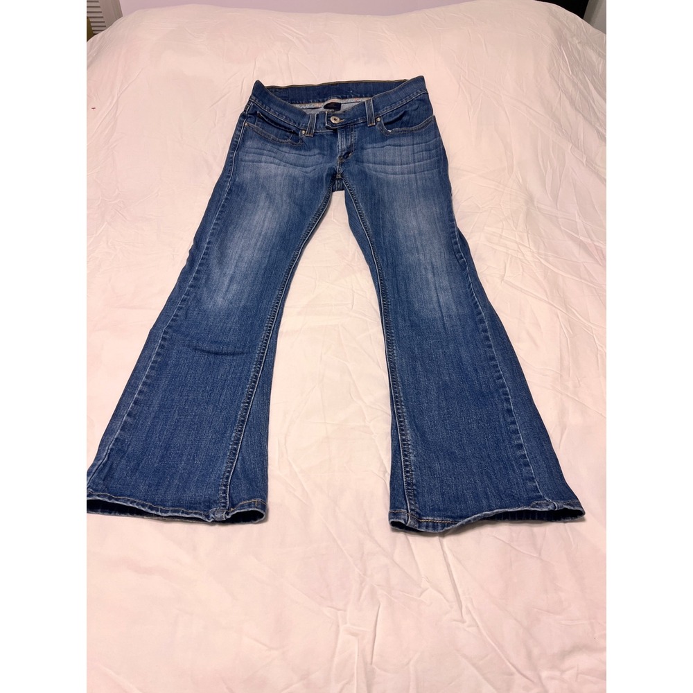 Levis 515 Bootcut Jeans Womens 10 Medium Wash Flap Pocket Mid Rise Denim